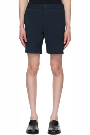 THEORY Short bleu marine à cordon coulissant