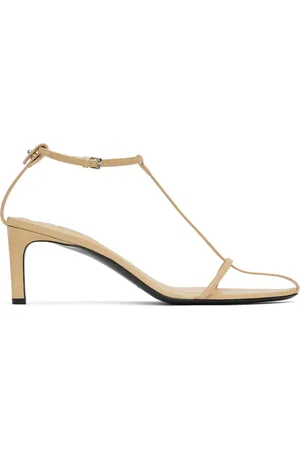 Jil Sander Sandales à talon aiguille beiges