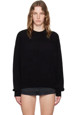 Alexander Wang Pull noir à logo gaufré