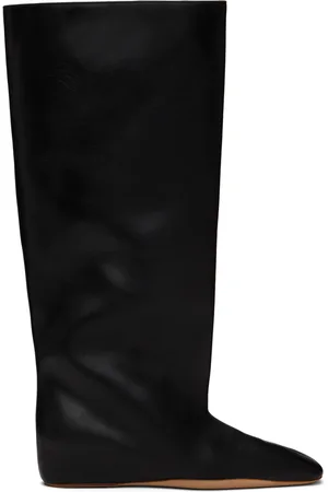 Jil Sander Bottes hauteur genou noires