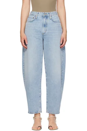 AGOLDE Jean bouffant bleu