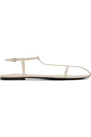 Jil Sander Sandales blanc cassé