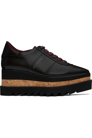 Stella McCartney Baskets Sneak-Elyse noires à plateforme
