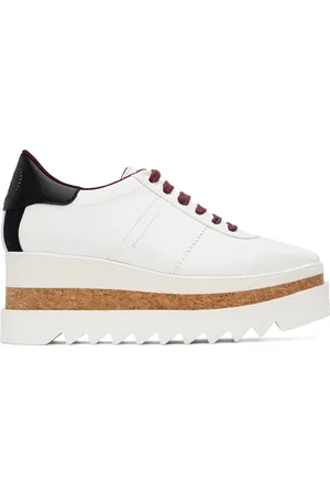 Stella McCartney Baskets Sneak-Elyse blanches à plateforme