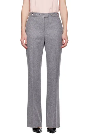 Msgm Pantalon gris à œillets