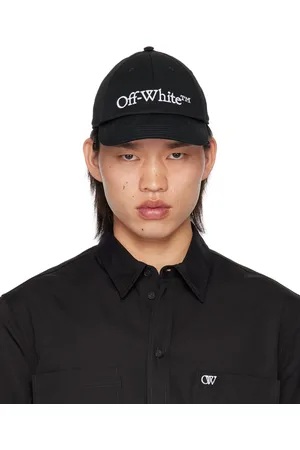 OFF-WHITE Casquette noire en drill à logo