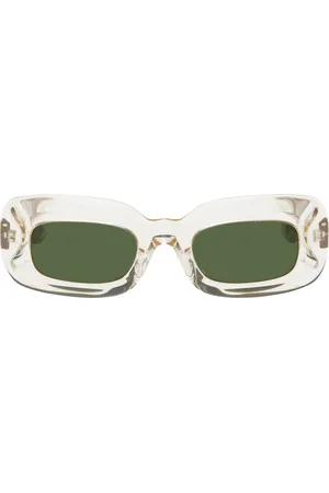 Khaite Lunettes de soleil 1966C blanc cassé édition Oliver Peoples