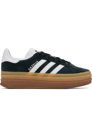 adidas Baskets Gazelle noires à plateforme