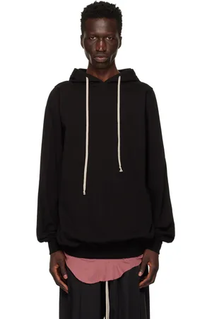 Rick Owens Pull à capuche épais noir - Porterville