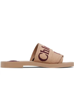 Chloé Sandales beiges à brides Woody