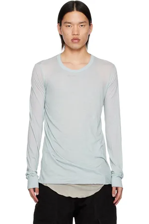 Rick Owens T-shirt à manches longues bleu - Porterville
