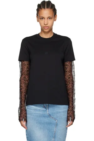 Givenchy T-shirt à manches longues étagé noir