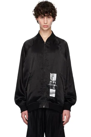 JULIUS Blouson aviateur réversible de style sukajan noir