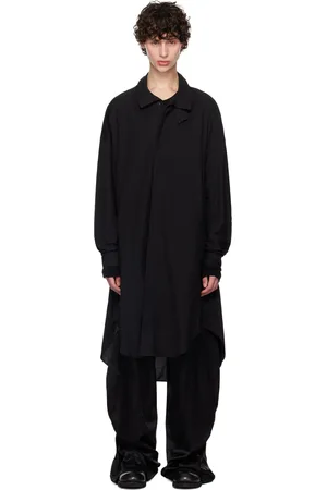 JULIUS Chemise noire à col montant