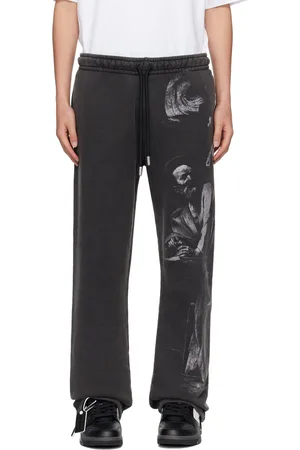 OFF-WHITE Pantalon de survêtement noir à image
