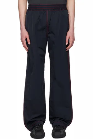 Bottega Veneta Pantalon de survêtement bleu marine à panneaux à glissière
