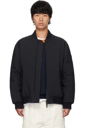 Moncler Blouson aviateur Kraun noir rembourré en duvet