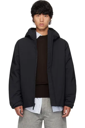 Moncler Blouson Polset noir rembourré en duvet