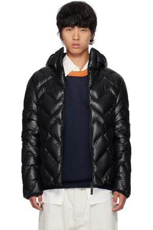 Moncler Blouson Laverq noir rembourré en duvet