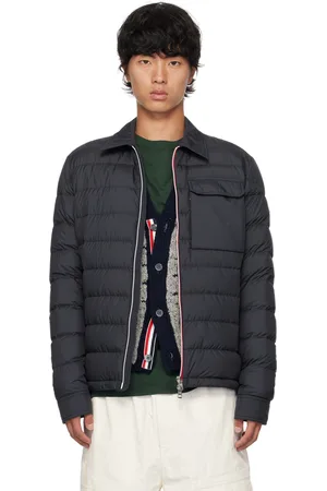 Moncler Blouson Fazzon bleu marine rembourré en duvet