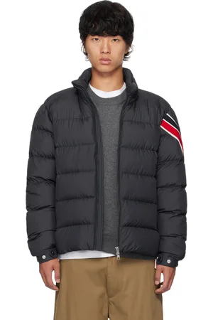 Moncler Blouson Solayan bleu marine rembourré en duvet
