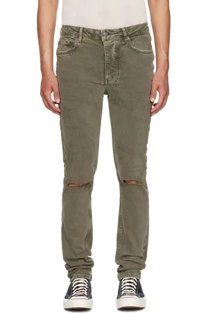 KSUBI Jean Chitch vert en denim surteint