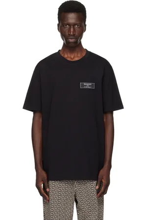 Balmain T-shirt noir à écusson Pierre