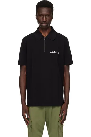 Balmain Polo noir à logo