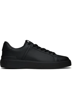 Balmain Baskets B-Court noires en cuir