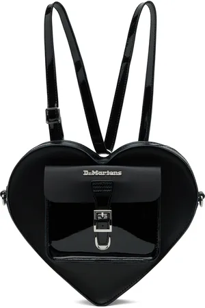 Dr. Martens Sac à dos en forme de cœur noir en cuir