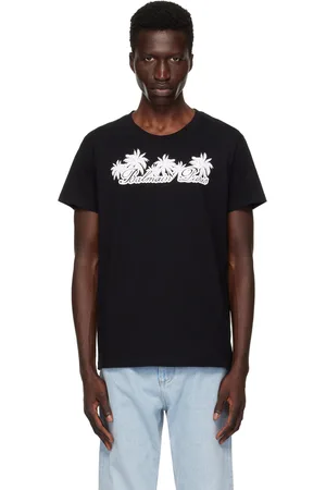 Balmain T-shirt noir à image à logo imprimée