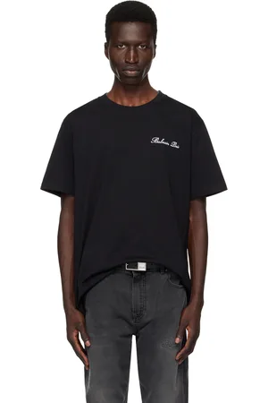 Balmain T-shirt noir à logos calligraphiés