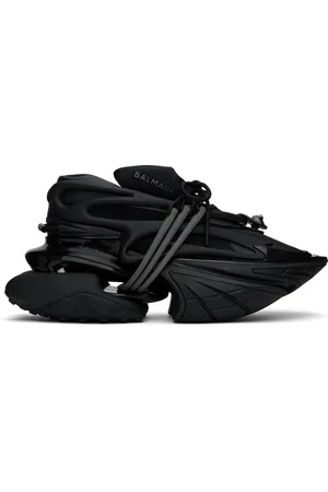 Balmain Baskets basses Unicorn noires en cuir