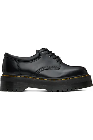 Dr. Martens Chaussures oxford 8053 noires en cuir à plateforme
