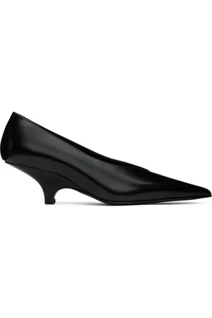 Totême Chaussures à petit talon semi-compensé noires