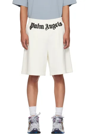 Palm Angels Short blanc cassé