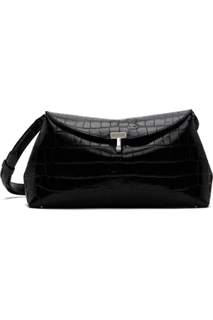 Totême Pochette noire à verrou tournant