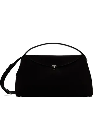 Totême Sac à main brun à fermoir à verrou tournant