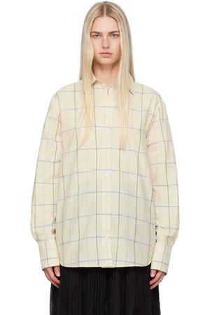 Totême Chemise beige à ourlet allongé à l