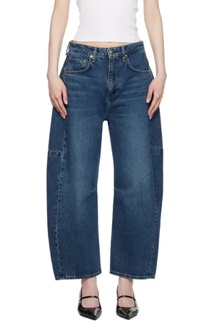 RAG&BONE Jean ample et incurvé Charlie bleu