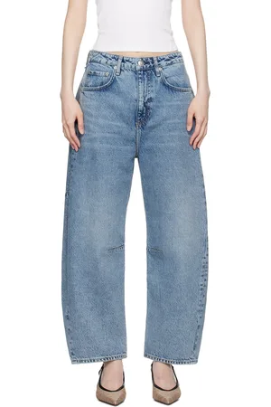 RAG&BONE Jean ample et incurvé Charlie bleu
