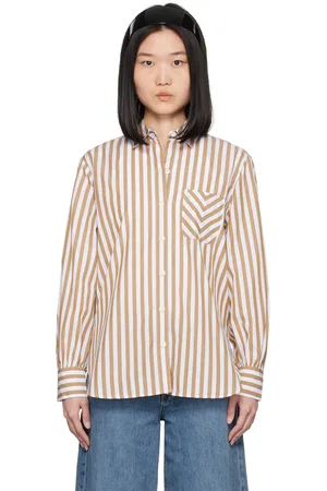 RAG&BONE Chemise Maxine blanc et brun