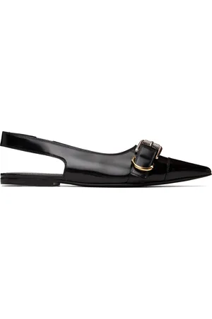 Givenchy Chaussures à enfiler noires à bride arrière et à ferrure Voyou