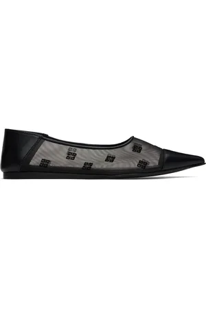 Givenchy Ballerines noires en filet à motif 4G