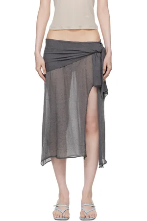 Paloma Wool Jupe midi Dakota grise