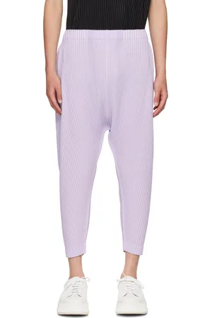 Issey Miyake Pantalon Colorful Pleats mauve
