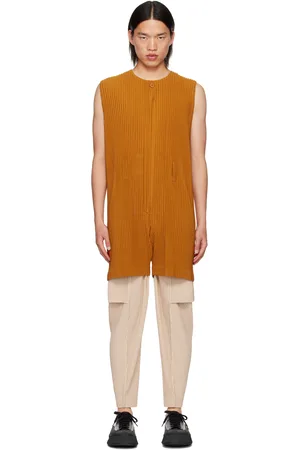 Issey Miyake Combinaison Colorful Pleats orange
