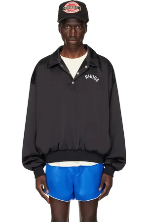 Rhude Polo de rugby rétro noir