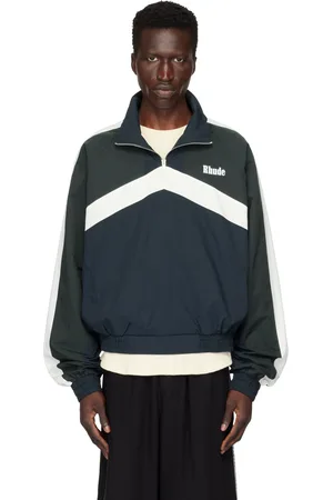 Rhude Blouson de survêtement Motorsport bleu marine et vert