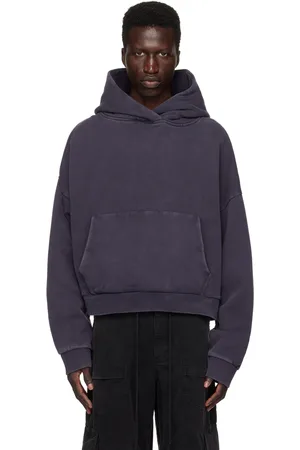 Entire Studios Pull à capuche épais bleu marine